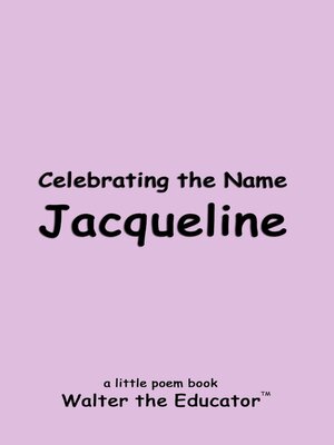 cover image of Celebrating the Name Jacqueline